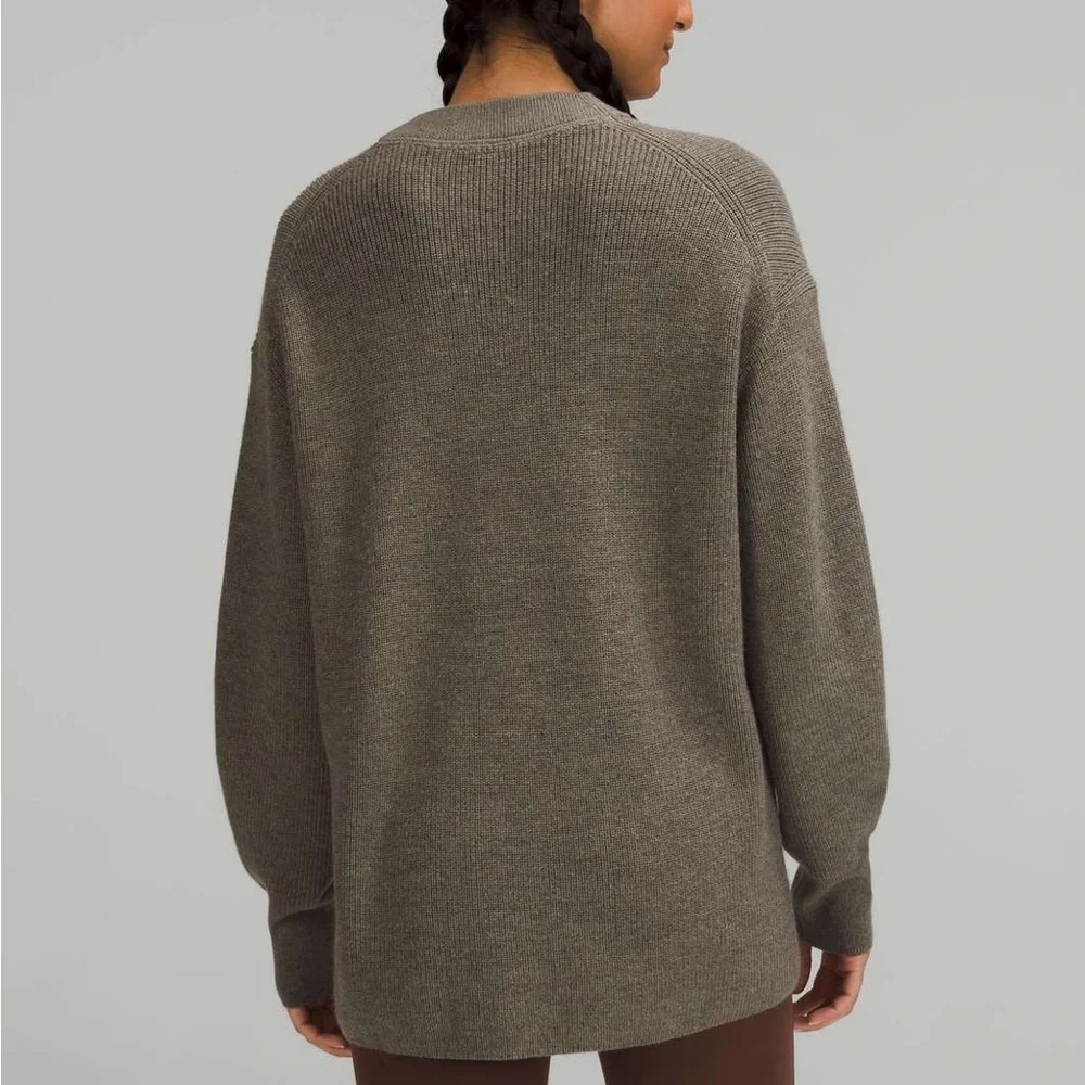 Lululemon Merino Wool-Blend Ribbed Crewneck Sweater